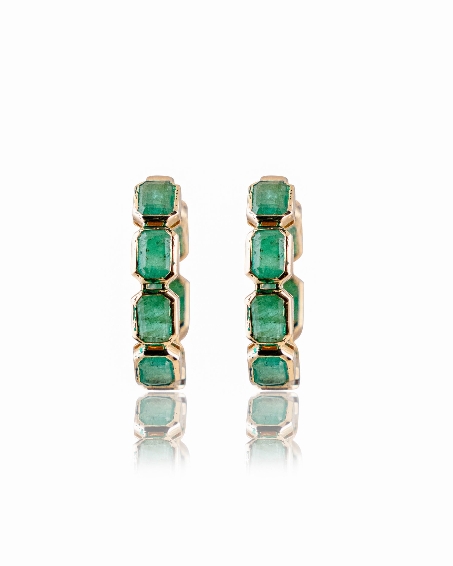 Nidhi Emerald Hoops