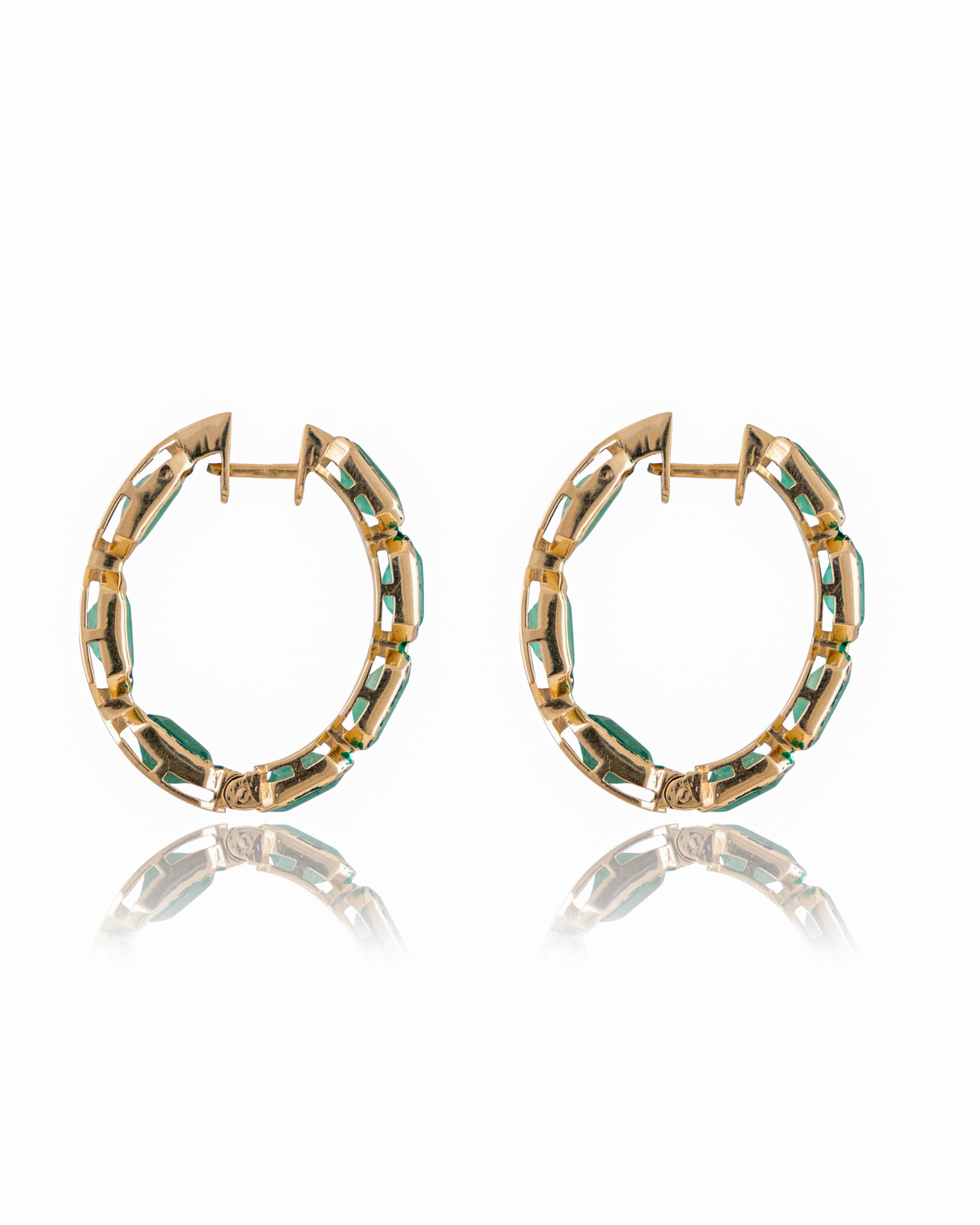 Nidhi Emerald Hoops