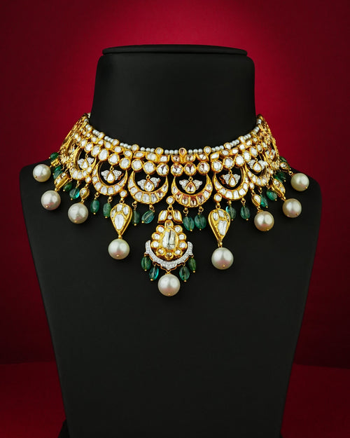 Ella Polki And Diamond Necklace