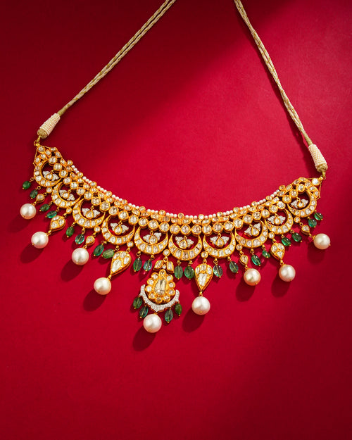 Ella Polki And Diamond Necklace