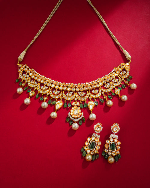 Ella Polki And Diamond Necklace