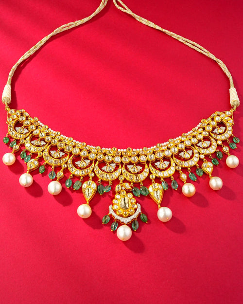 Ella Polki And Diamond Necklace