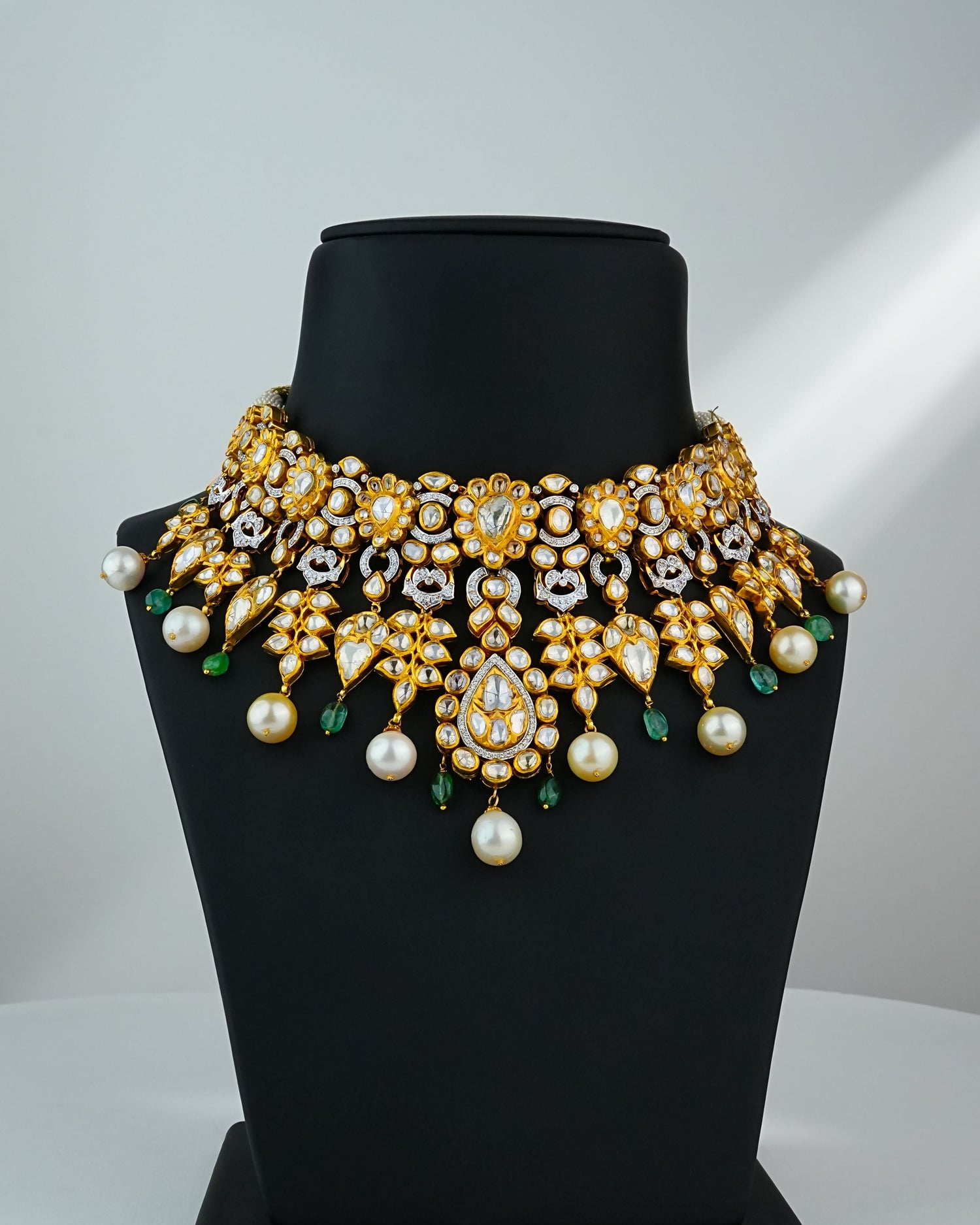 Shiza Polki And Diamond Long Necklace