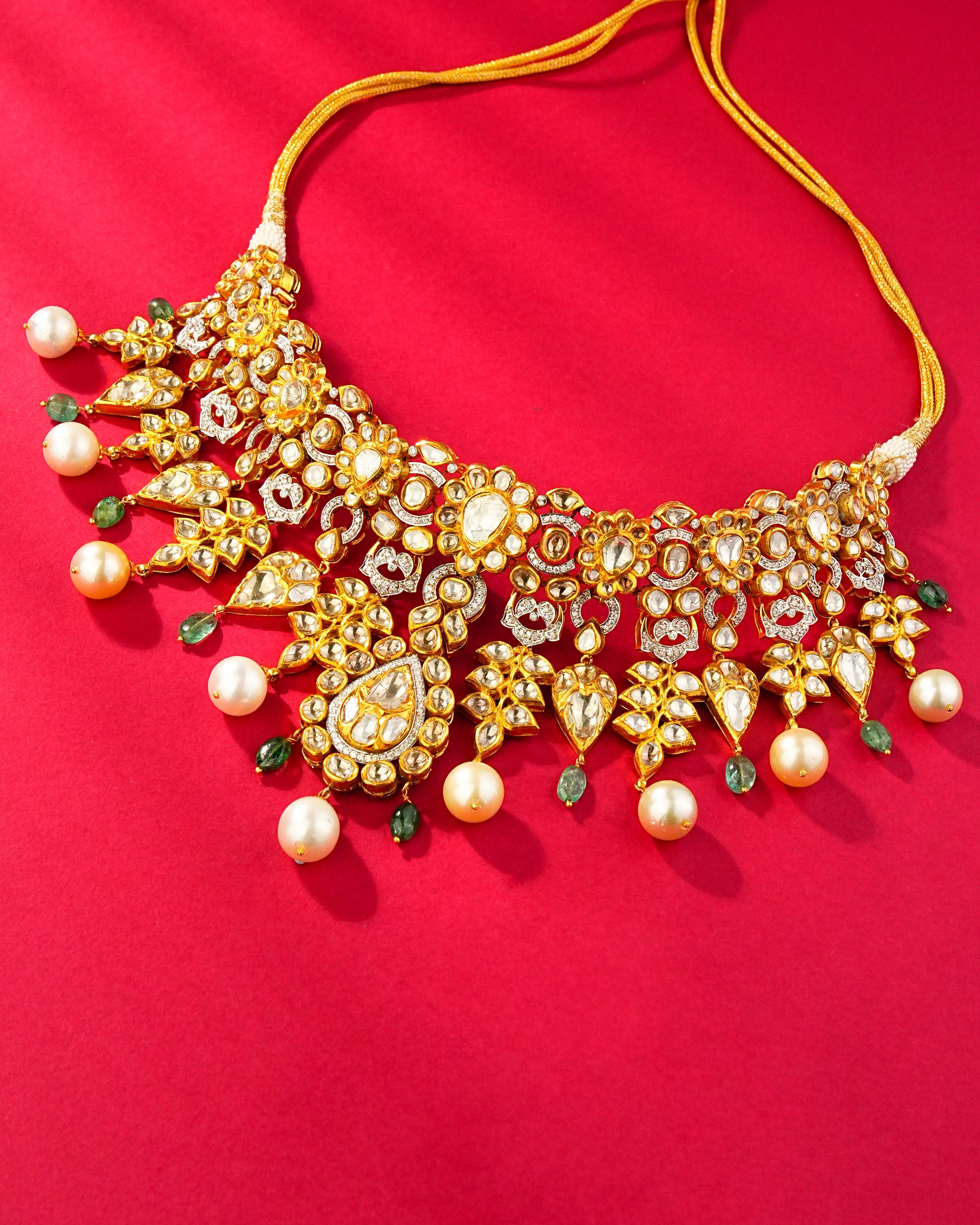 Kusha Kapila - Shiza Jadau Polki And Diamond Necklace