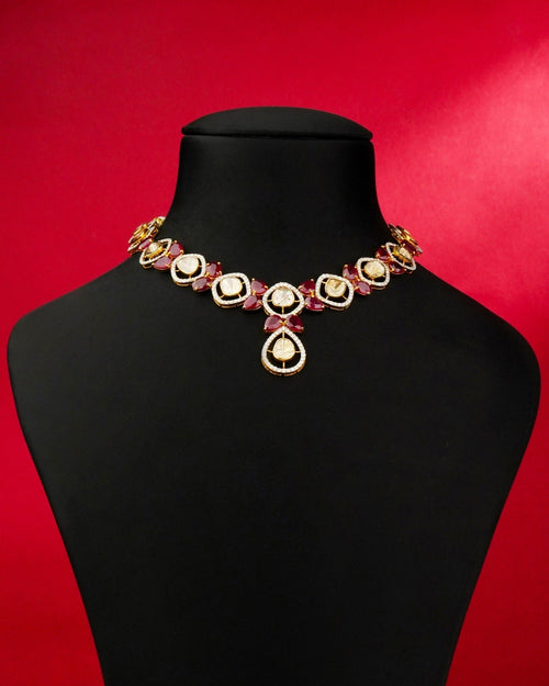 Kiera Polki And Diamond Necklace - NO ORDERS