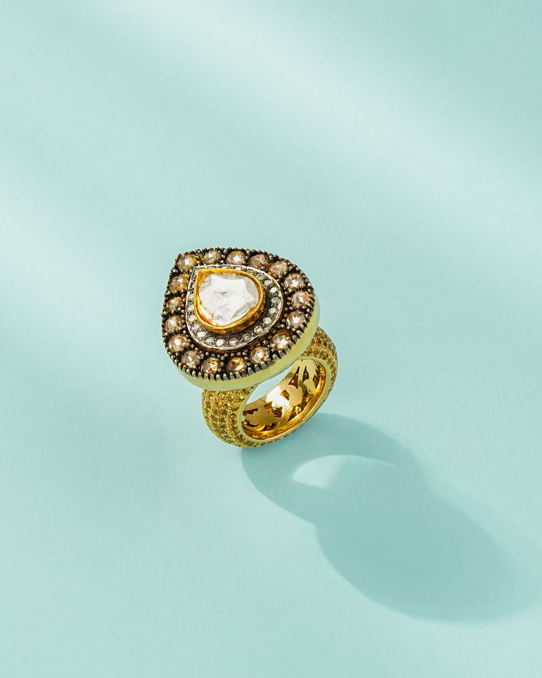 Dhriti Polki And Diamond Ring