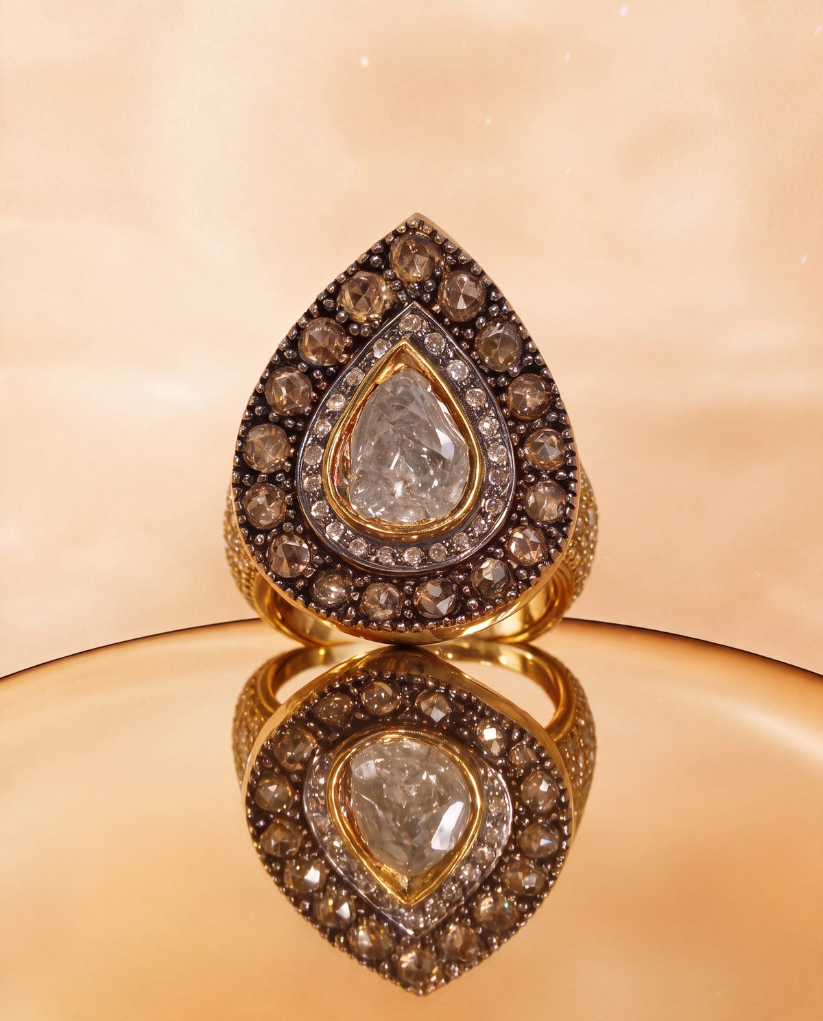 Dhriti Polki And Diamond Ring