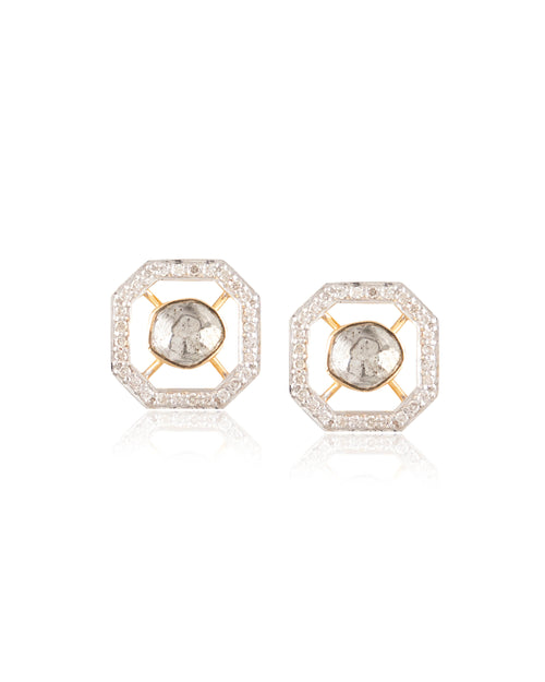 Lavanya Polki And Diamond Tops