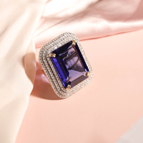 Sapphire Diamond Ring