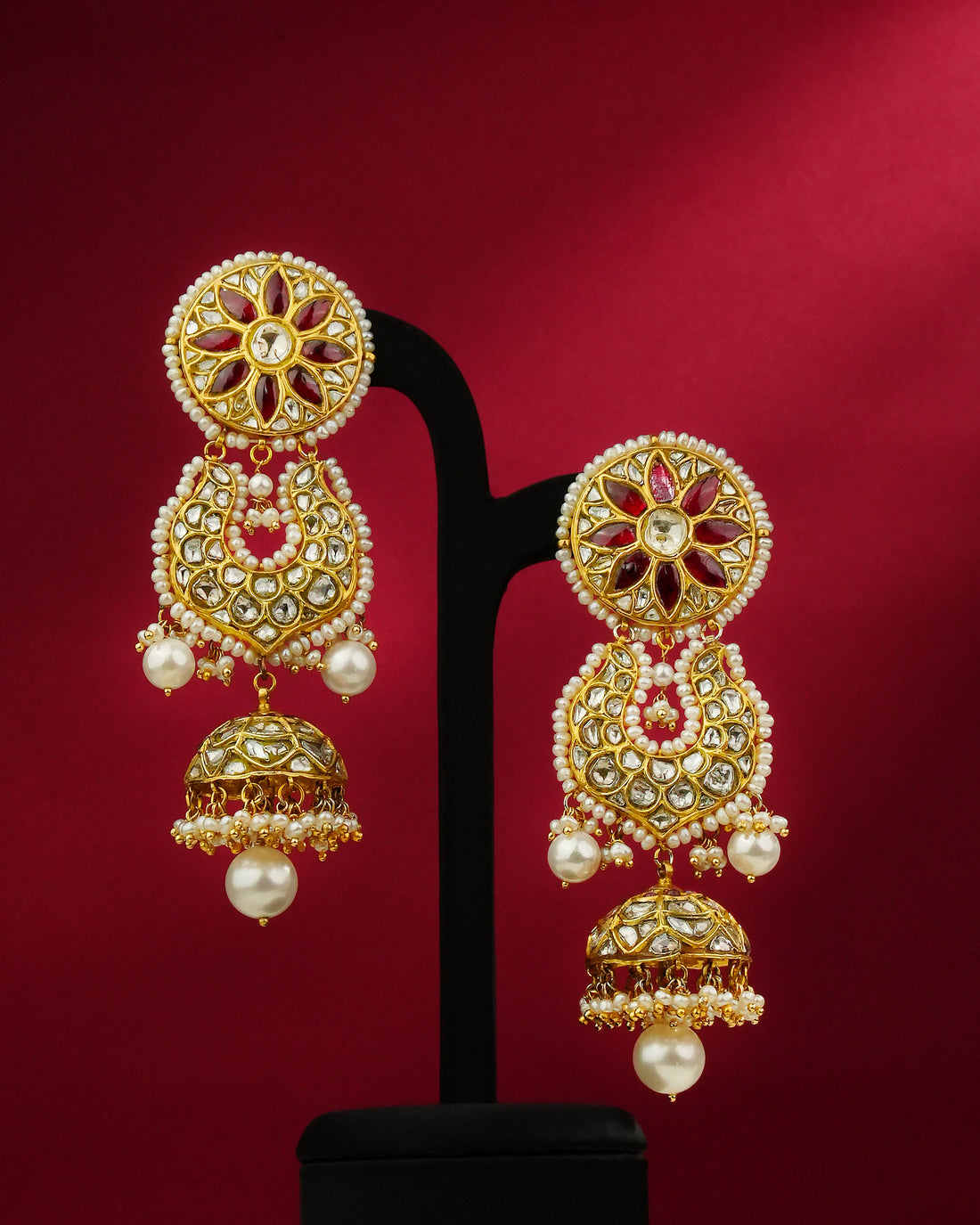 Sharmin Polki Chandbalis