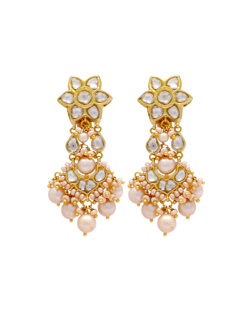 Clara Bead Choker And Ermina Chandbalis Polki Set