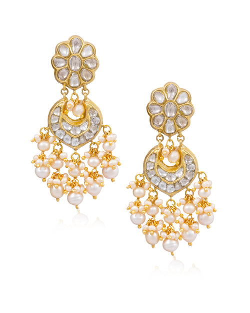 Mehek Choker And Sonali Chandbalis Polki Set