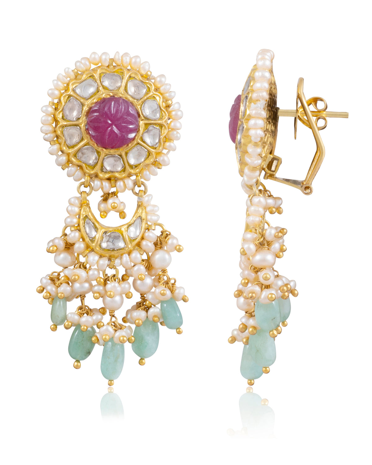 Jennifer Choker And Bhoomi Chandbalis Polki Set