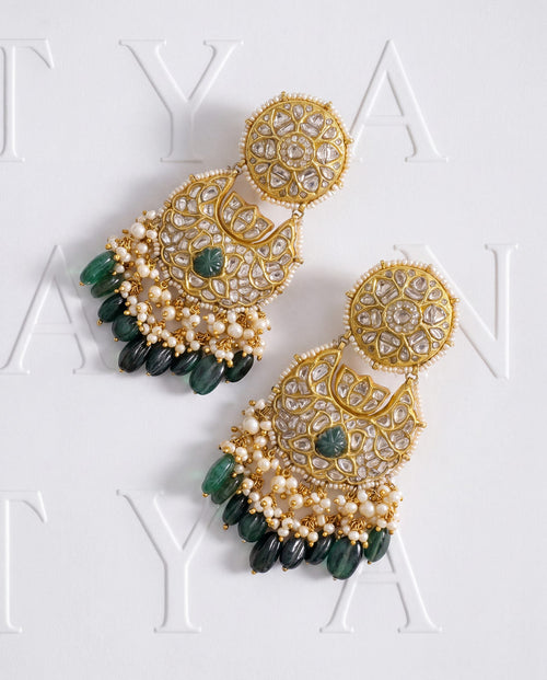 Reshmi Polki Chandbalis