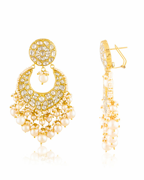 Jyoti Necklace And Amishi Chandbalis Polki Set