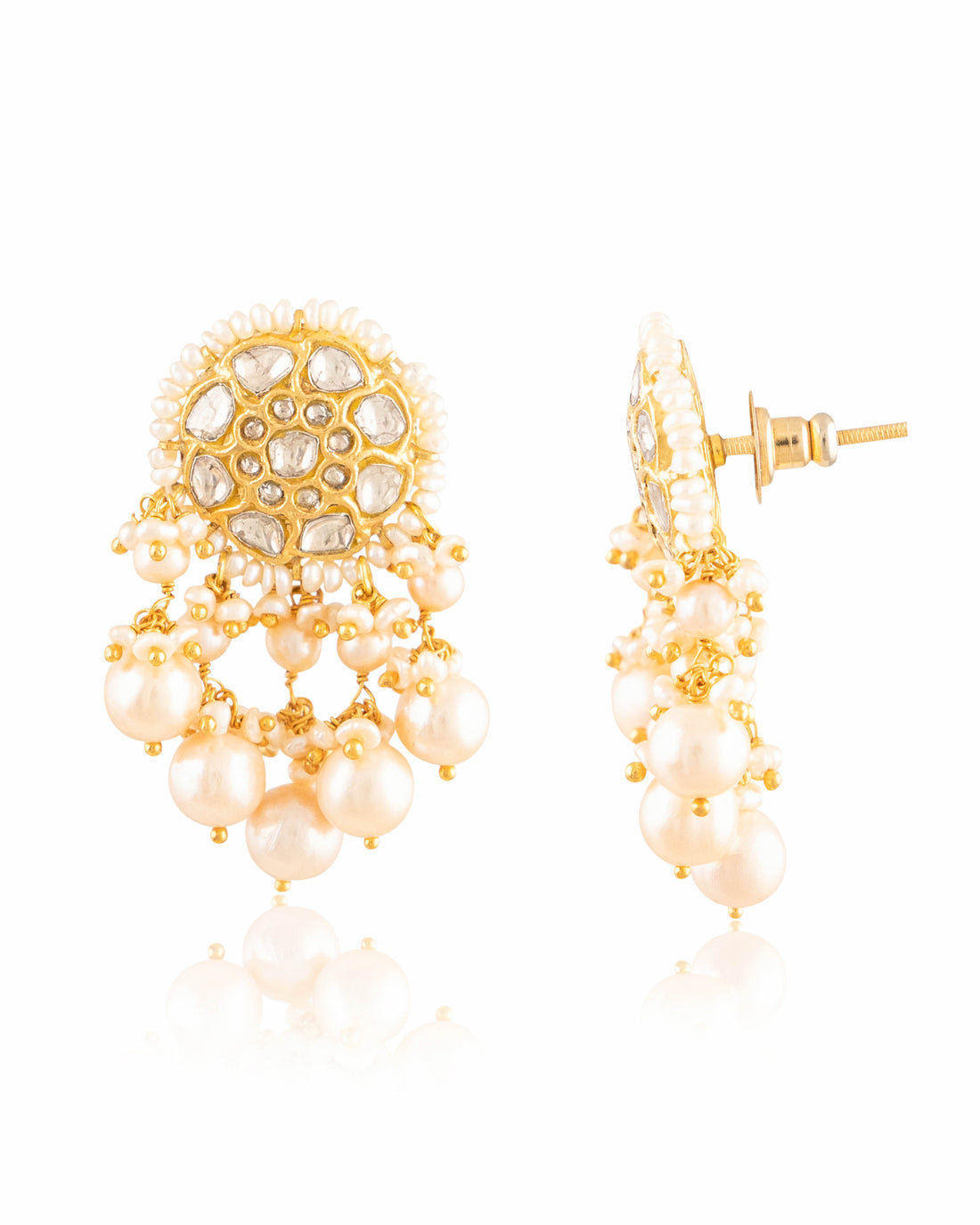 Riyanshi Necklace And Aarzu Tops Polki Set