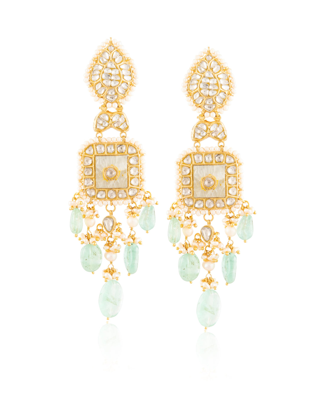 Priyanjali Polki Long Earrings