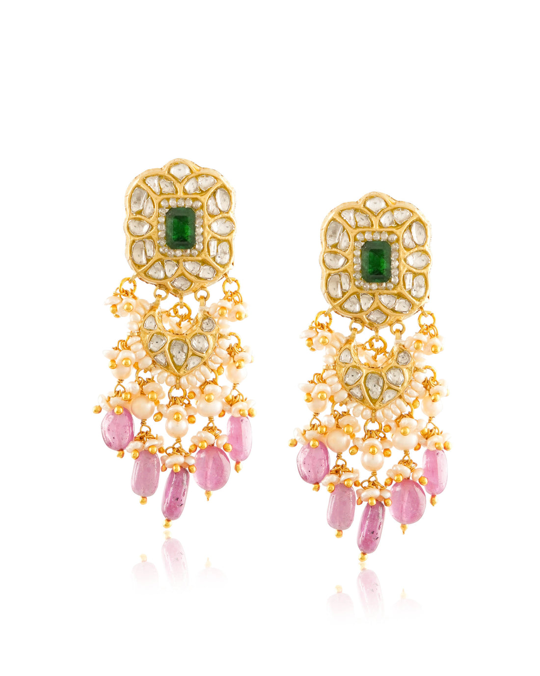 Vidya Polki Long Earrings