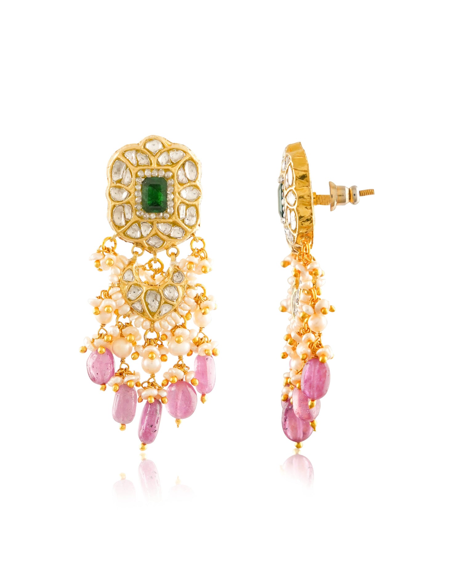 Vidya Polki Long Earrings