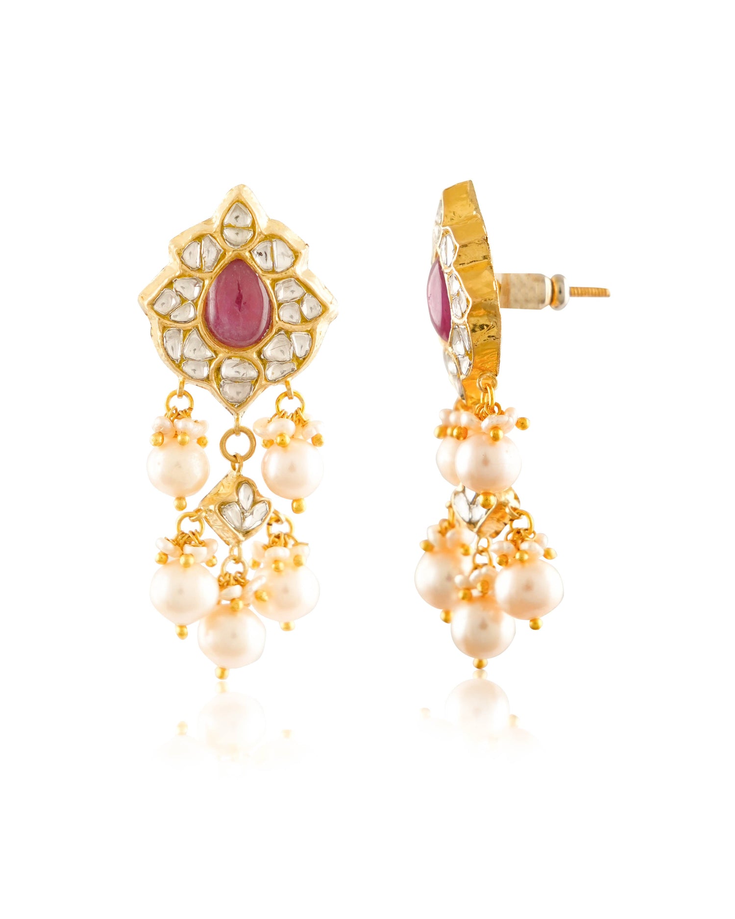 Niharika Polki Long Earrings