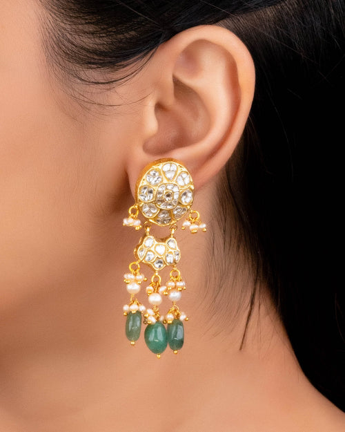 Trayi Polki Long Earrings
