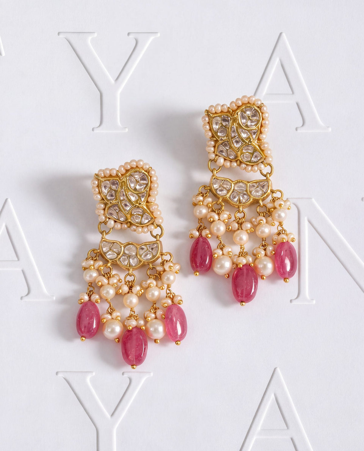 Casey Polki Long Earrings