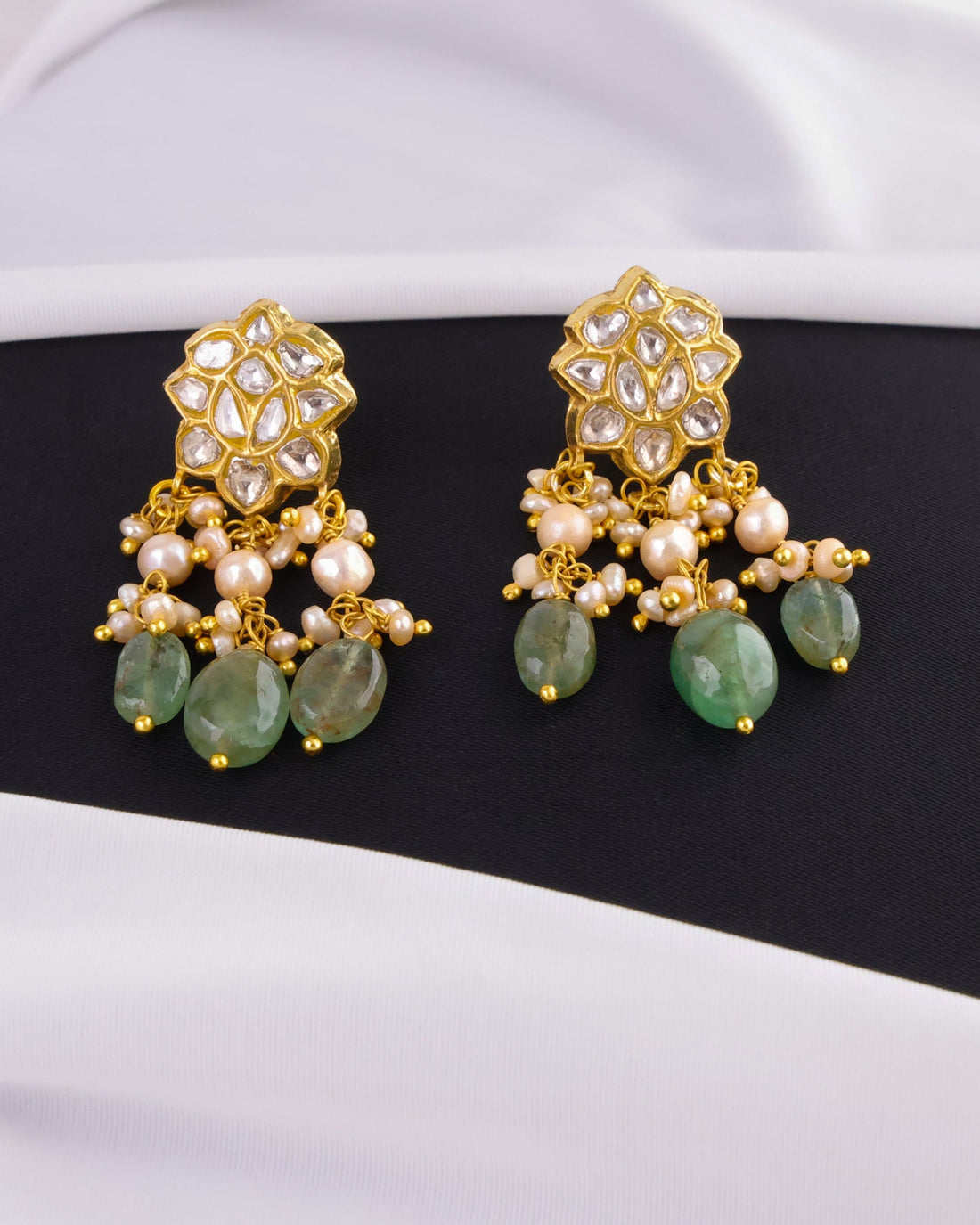 Naitya Necklace And Hanisha Tops Polki Set