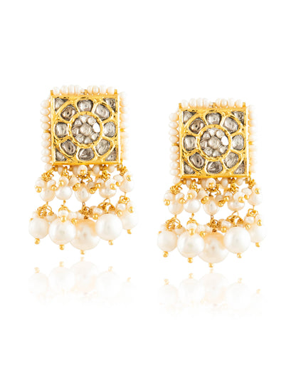 Leena Polki Long Earrings