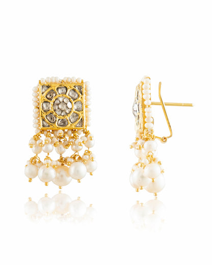 Leena Polki Long Earrings