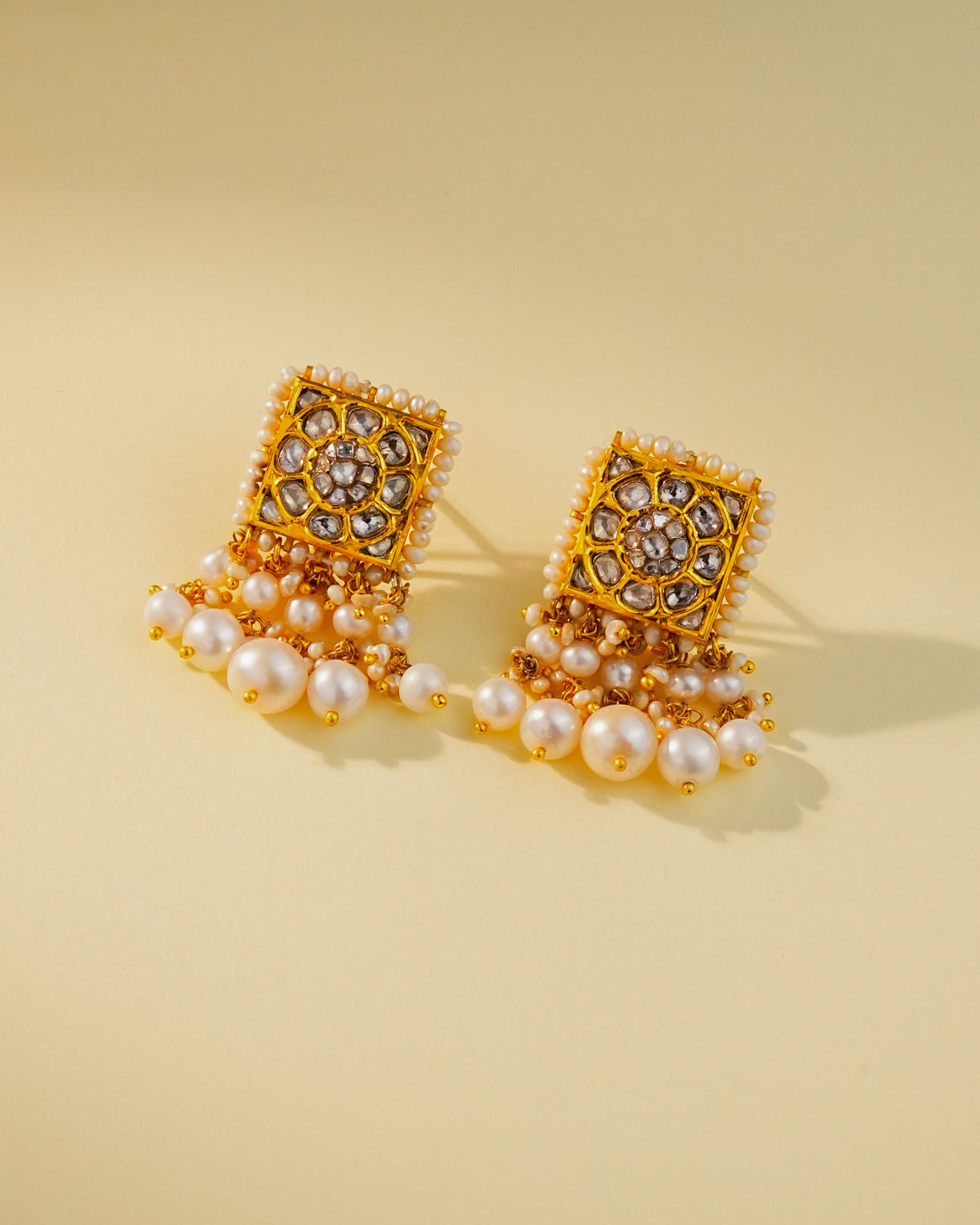 Leena Polki Long Earrings
