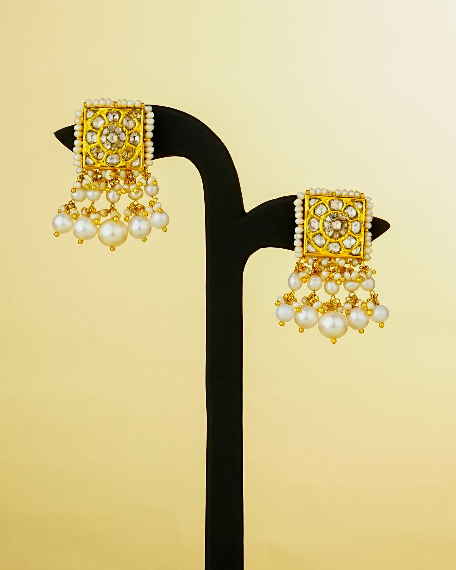 Leena Polki Long Earrings