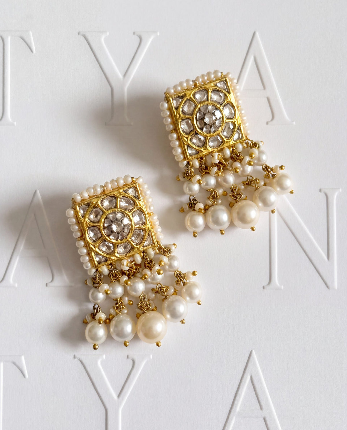 Leena Polki Long Earrings