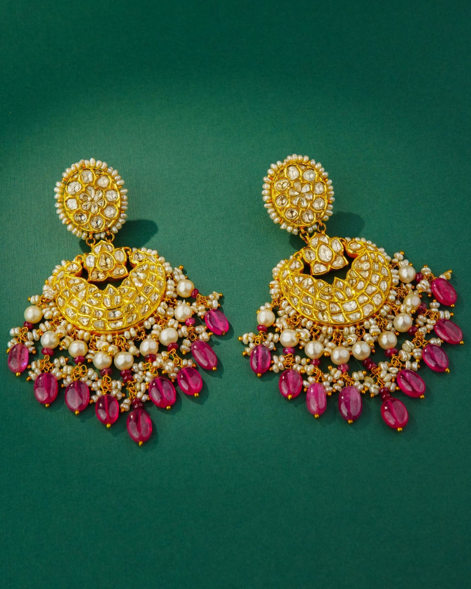 Shubika Polki Chandbalis - NO ORDERS