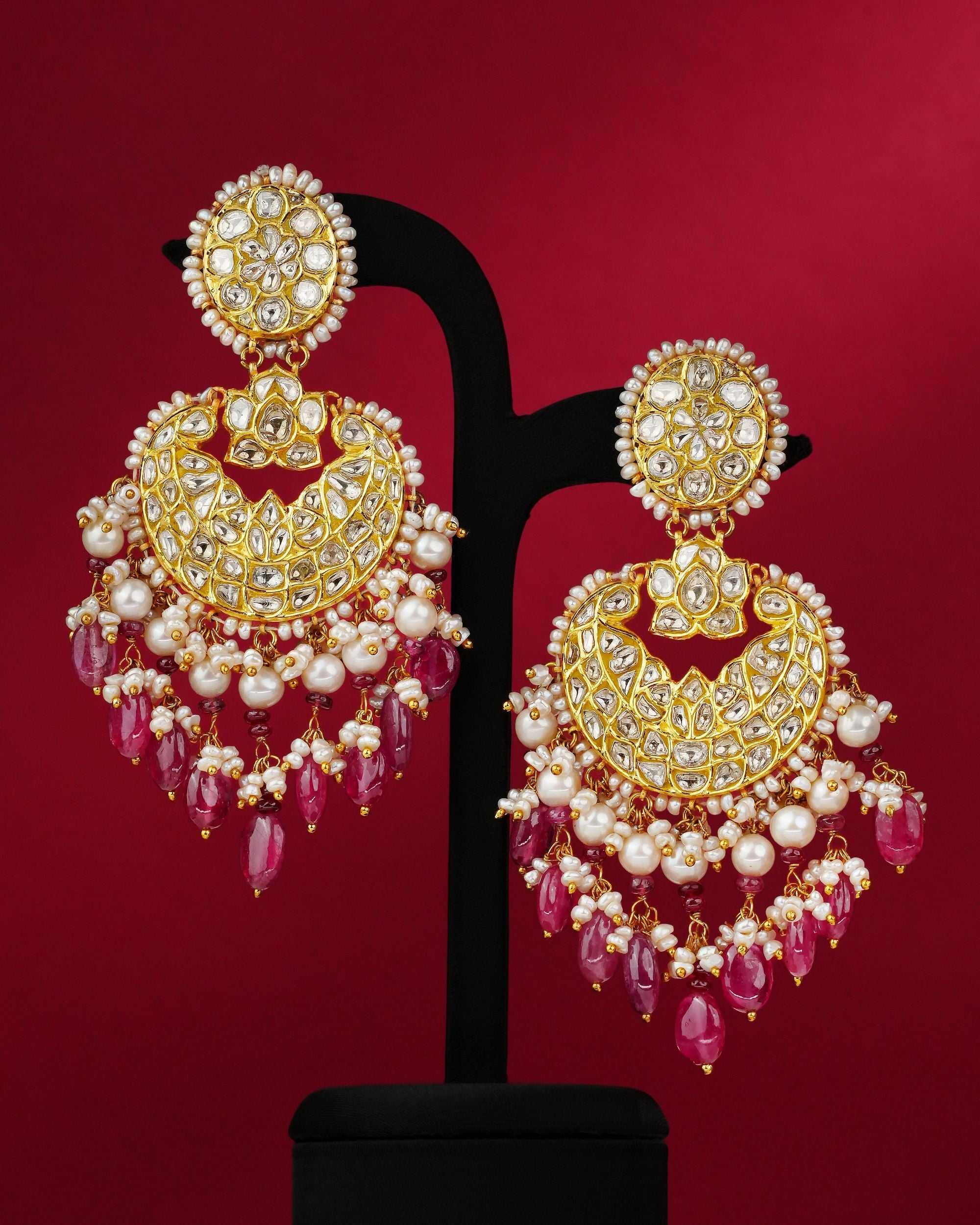 Shubika Polki Chandbalis - NO ORDERS