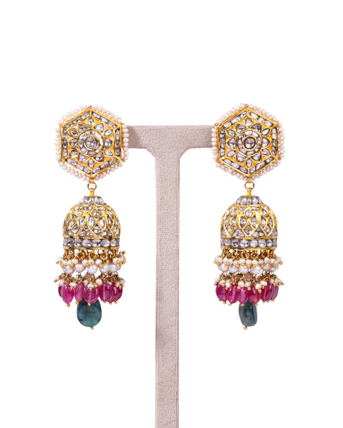 Sameen Polki Jhumkas