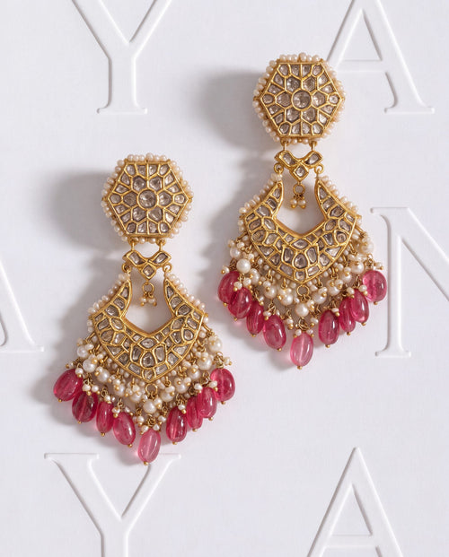 Nomia Polki Long Earrings