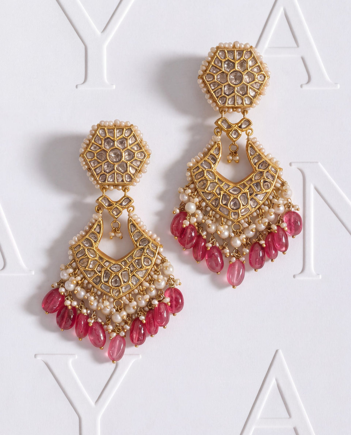 Nomia Polki Long Earrings