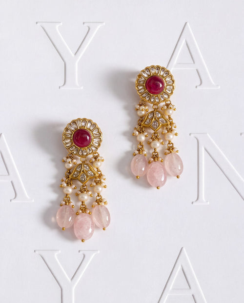 Suruchi Polki Long Earrings