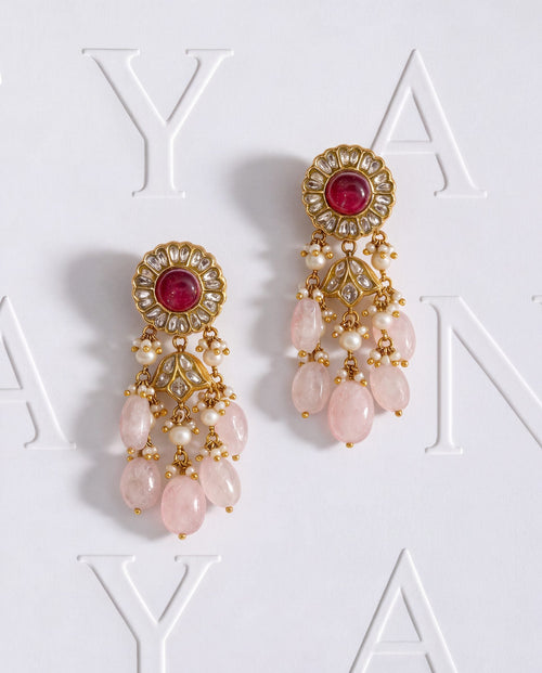Suruchi Polki Long Earrings