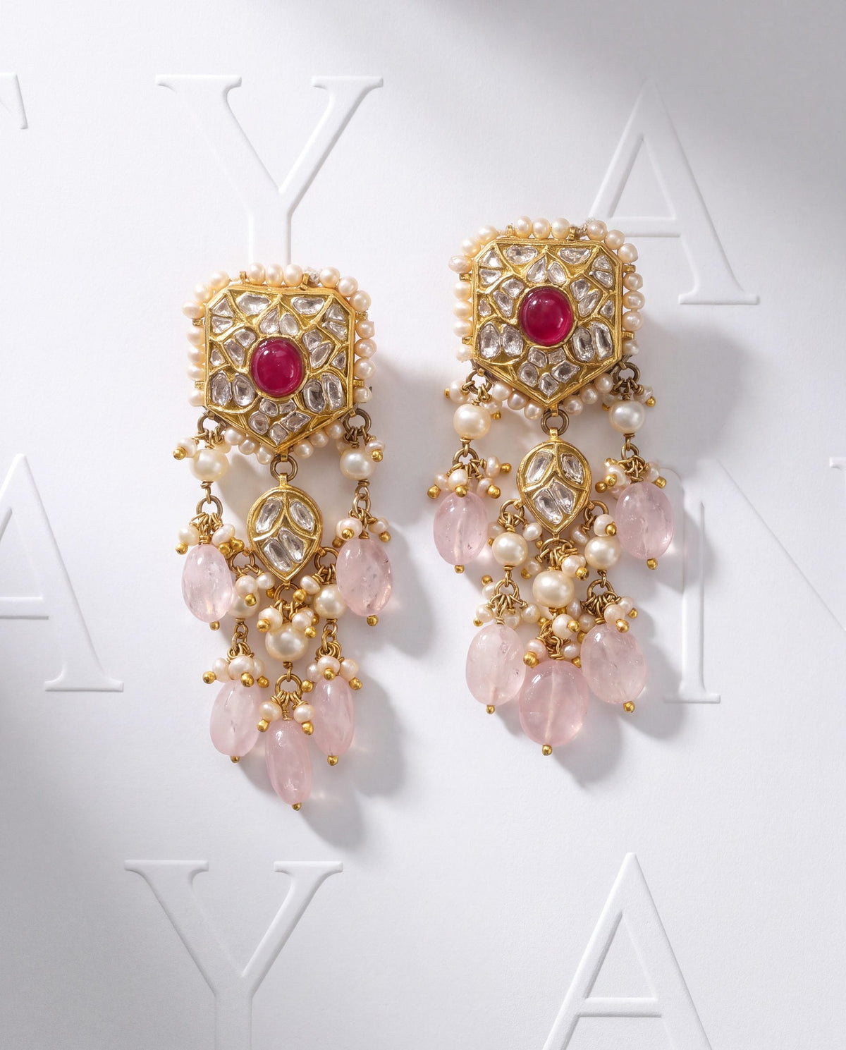 Varunani Polki Long Earrings