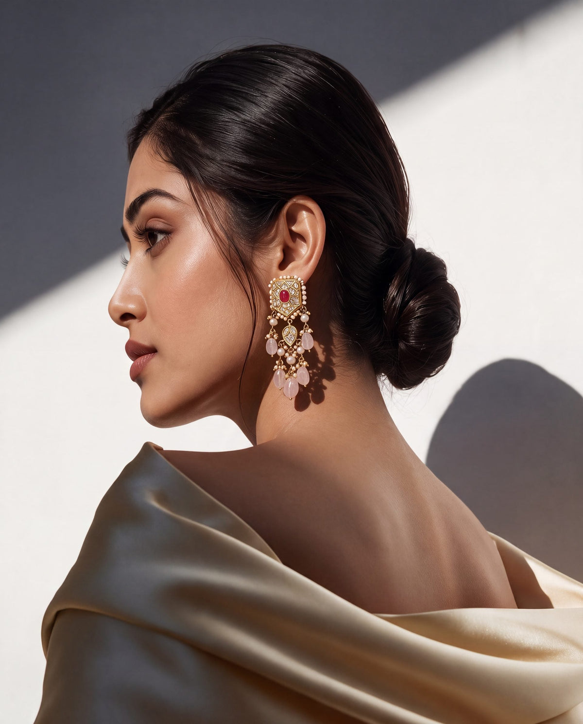 Varunani Polki Long Earrings