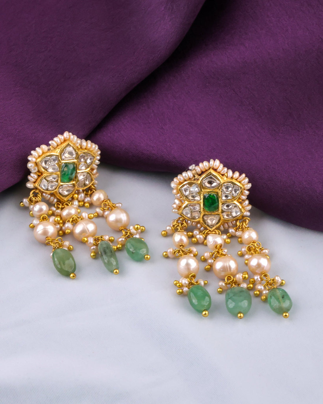 Manvi Choker And Gini Tops Polki Set