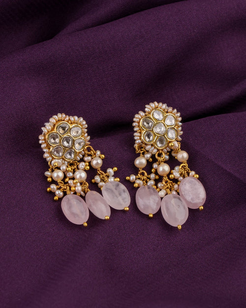 Karvi Choker And Dipansi Tops Polki Set