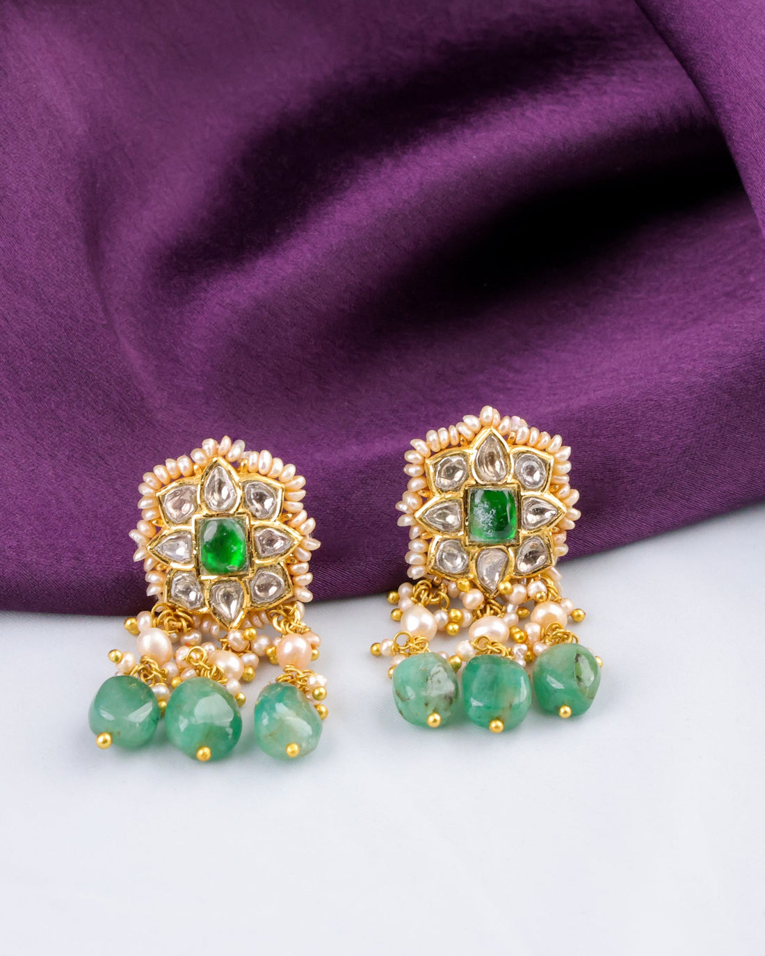 Matisha Choker And Girisa Tops Polki Set