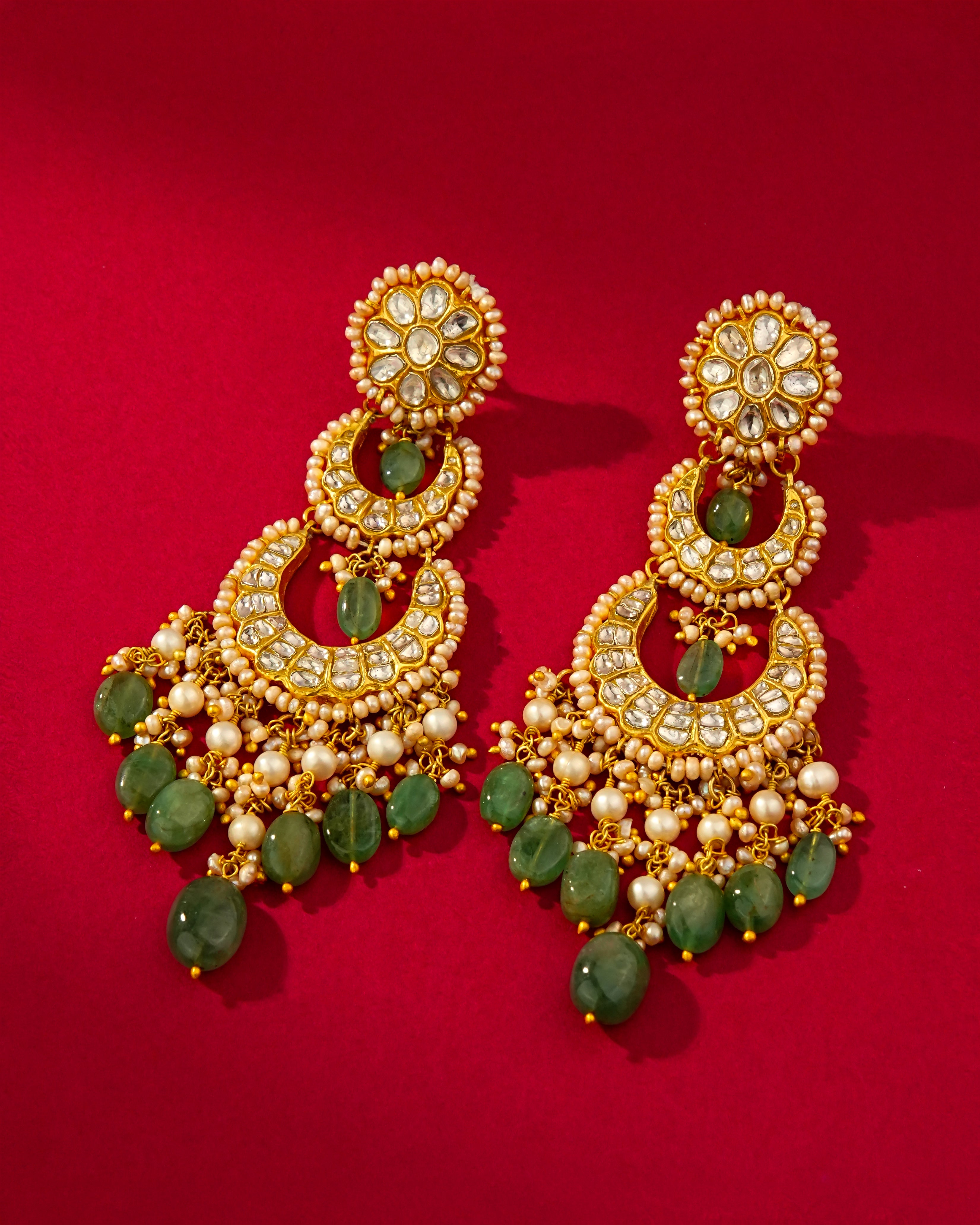 Diya Polki Chandbalis