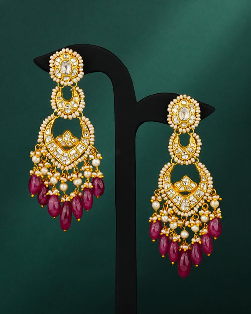 Mahira Polki Chandbalis