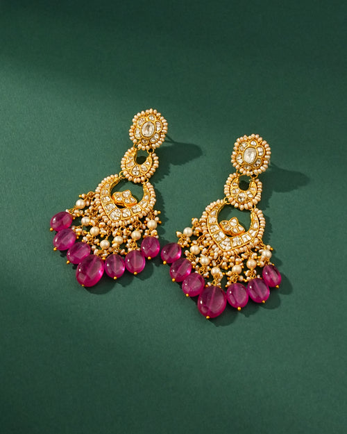 Mahira Polki Chandbalis