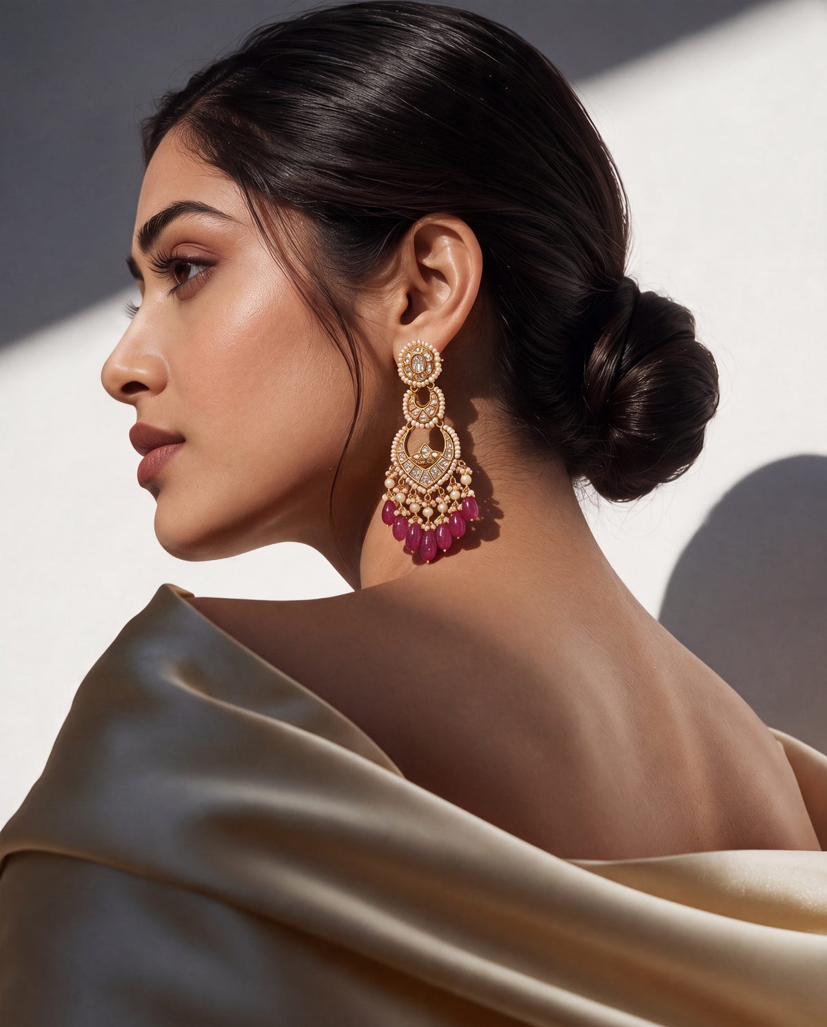 Mahira Polki Chandbalis