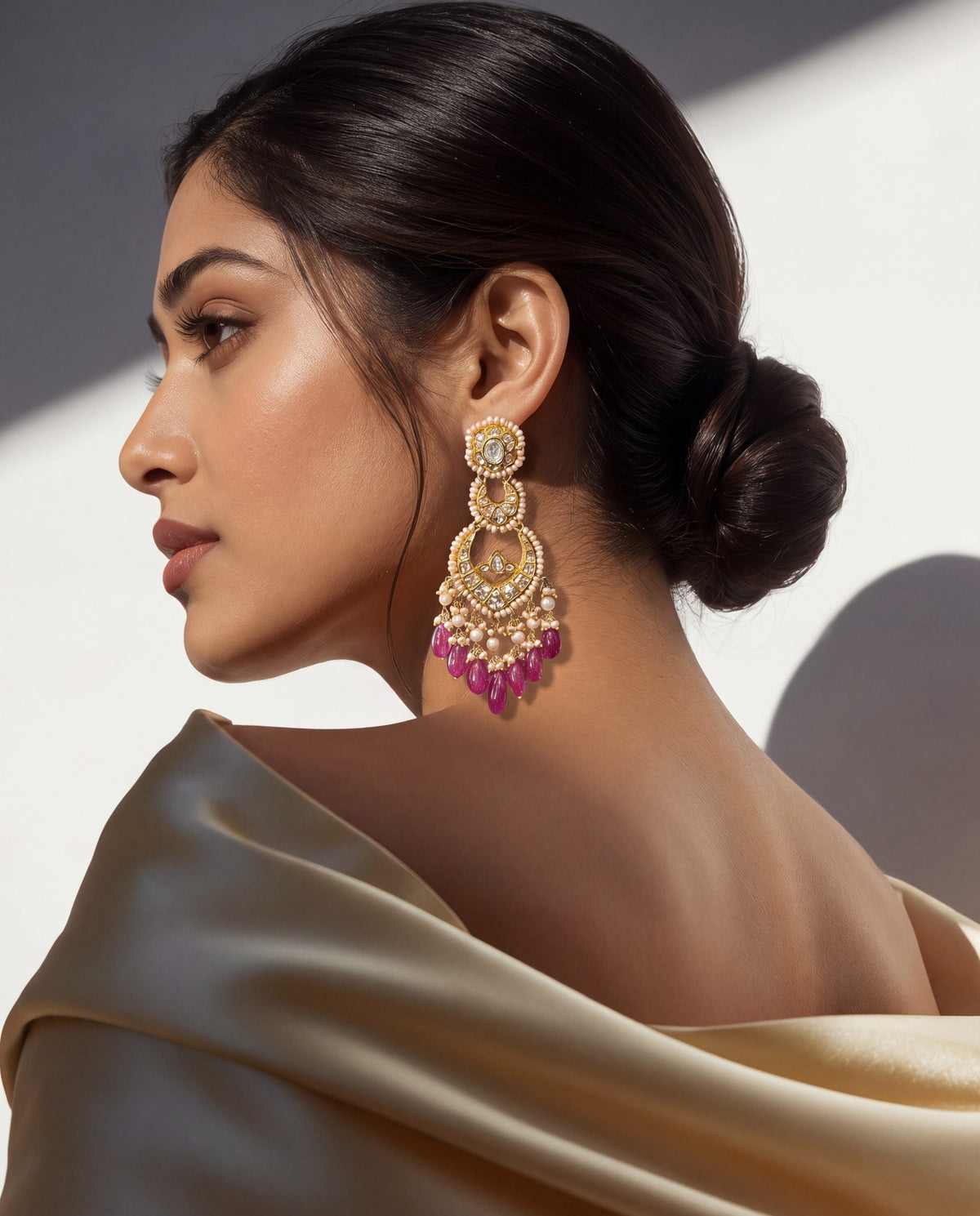 Mahira Polki Chandbalis