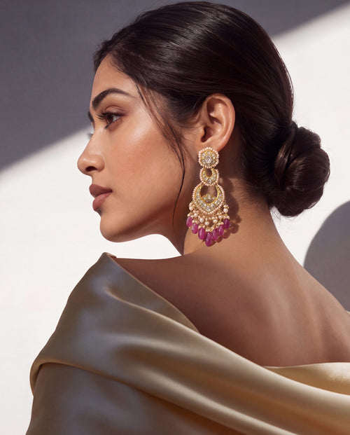 Mahira Polki Chandbalis